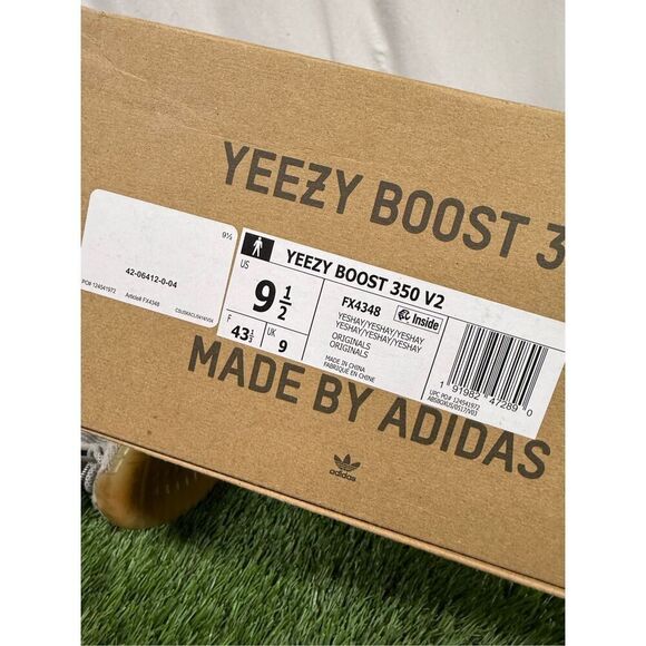OG ALL Adidas Yeezy Boost 350 V2 Yeshaya Non-Reflective - Size 9.5 - Picture 6 of 6